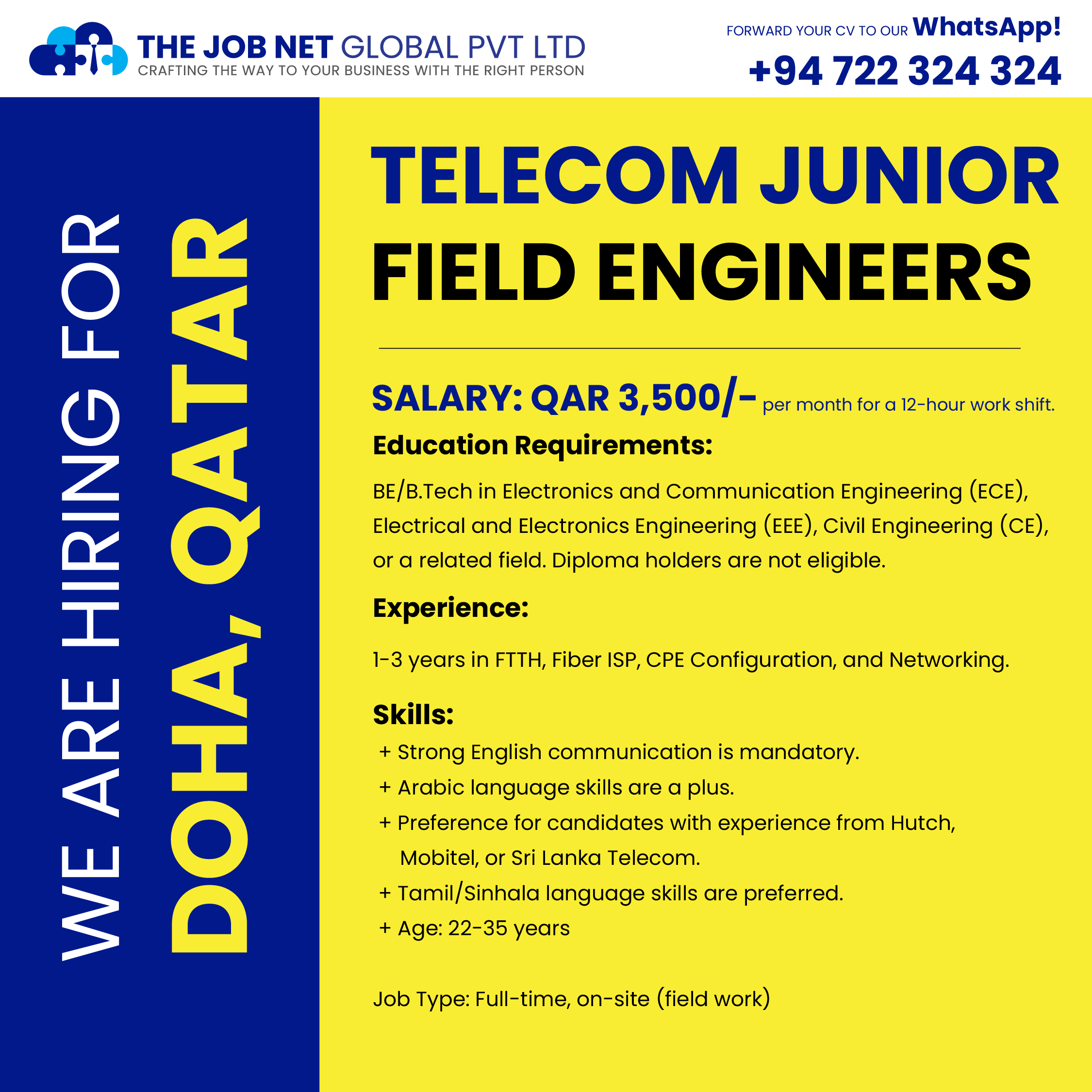 Telecom Junior Field Engineers